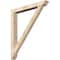 Ekena Millwork Traditional Traditional Smooth Bracket w/ Offset Brace, Douglas Fir, 5 1/2"W x 42"D x 48"H BKT0604X42X48TRA01SDF - alternate 1
